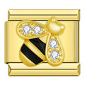 Sparkling Bee Charm (Gold)