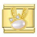 Charm Lapin Perle