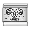 Charm Widder (Silber)