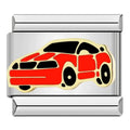 Charm Carro Rojo (Plateado)