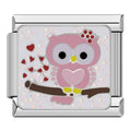 Pink Owl Charm