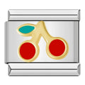 Charm Cereza (Plateado)