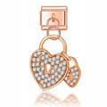 Charm Colgante Corazones (con Brillos)