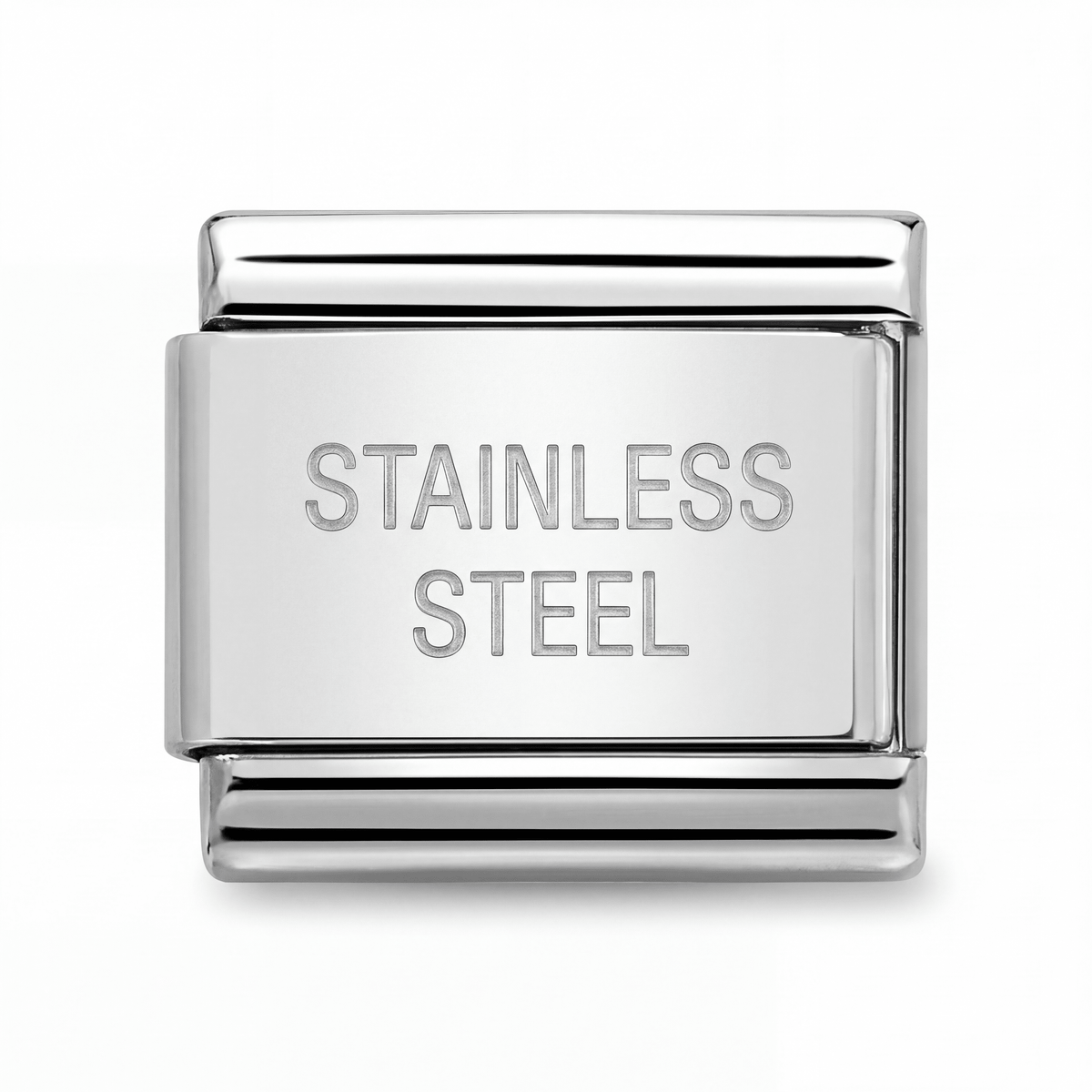 Reverso del Charm Colgante Elefante (Plata) de acero inoxidable