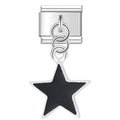 Charm Colgante estrella negra