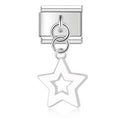 Charm Colgante Estrella plata (Colgante Silueta)