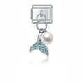 Charm Colgante sirena azul