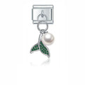 Charm Colgante sirena verde