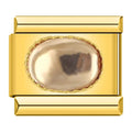 Charm con piedra en tono champán
