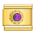 Charm con piedra púrpura