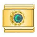 Charm con piedra verde