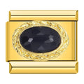 Charm con una piedra negra