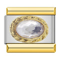 Charm con una piedra transparente