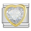 Charm Corazon brillante (Blanco)