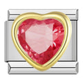 Charm Corazon Brillante (Rojo)