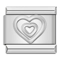 Charm Corazon color plata