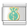 Charm Dinero (Bolsa, Plateado)