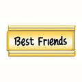 Charm Doble Best Friends (Dorado)