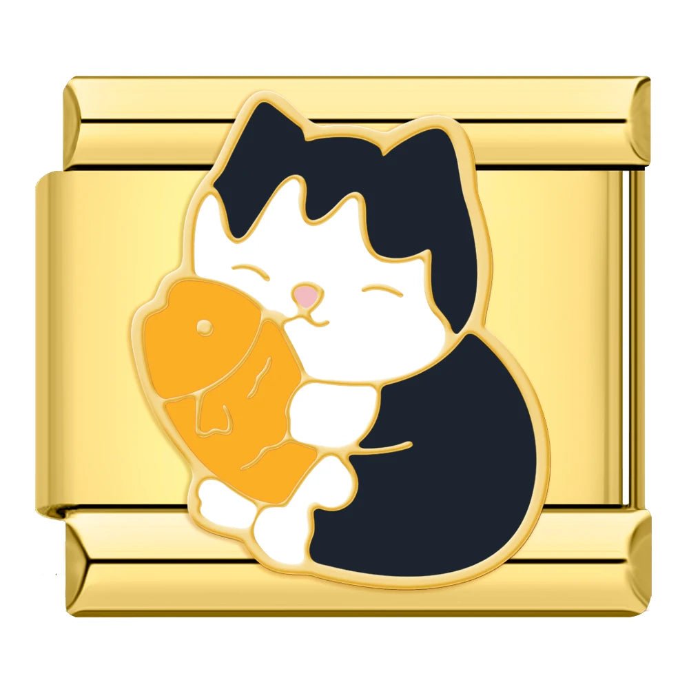 Charm Gatito con Pescadito - Italian Charms