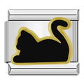 Charm Gatto Nero (Argento)