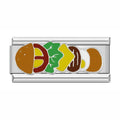 Charm Hamburguesa (Doble, Plateado)