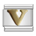 Charm Lettera V (Argento)