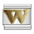 Charm Lettera W (Argento)