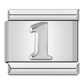 Charm Número 1 (Plateado)