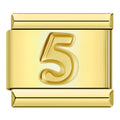 Charm Número 5 (Dorado)