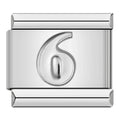 Charm Número 6 (Plateado)
