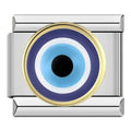 Charm Ojo Turco (Azul Marino, Plateado)