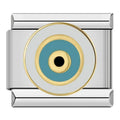 Charm Ojo Turco (Turquesa, Plateado)