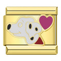 Charm Perrita Corazón (Dorado)