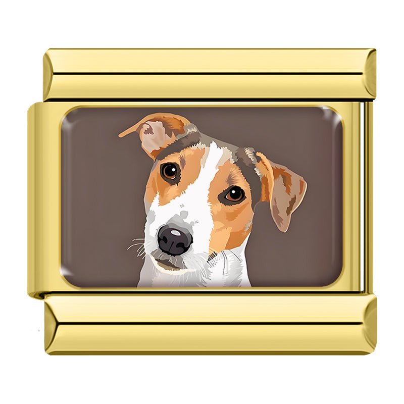 Charm Perrito Cafe con Blanco - Italian Charms