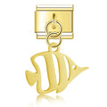 Charm Pez Mar (Colgante, Dorado)