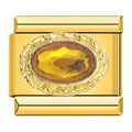 Charm piedra amarilla brillante transmite energía