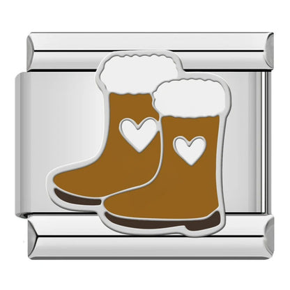 Charm Botas de Invierno (Corazones) - Italian Charms