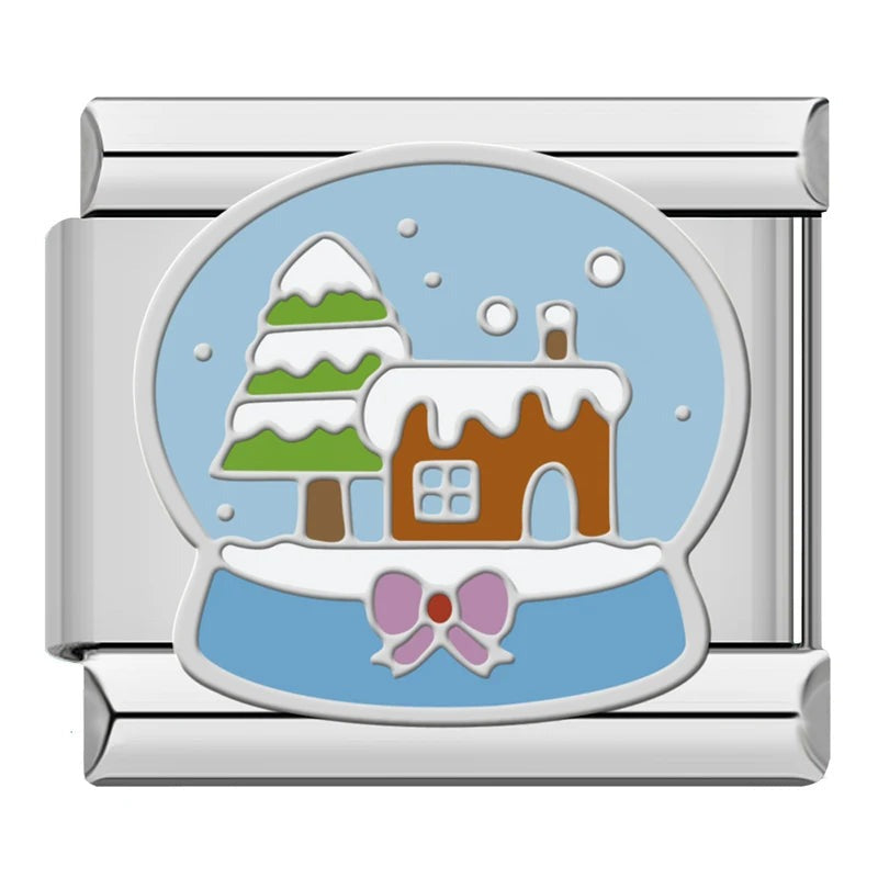Charm Globo de Nieve (Casita) - Italian Charms