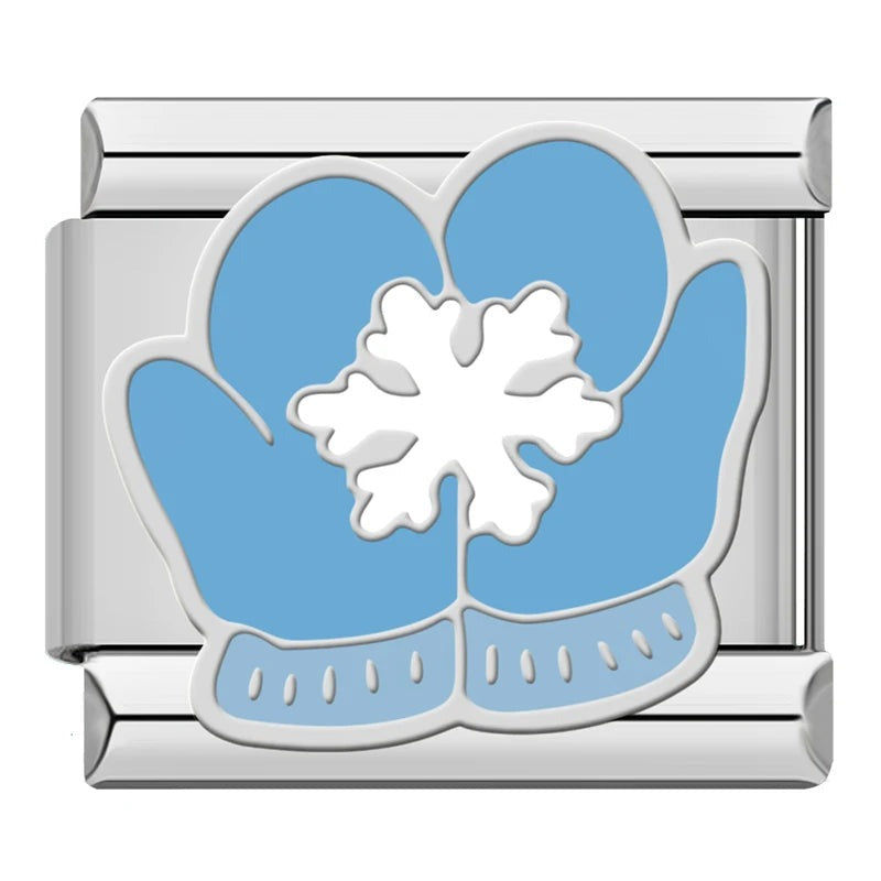 Charm Guantes de Invierno (Copo de Nieve) - Italian Charms