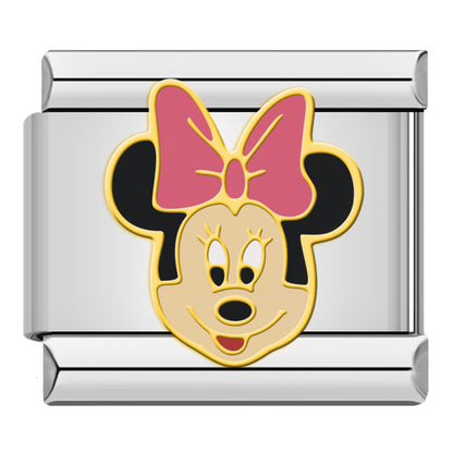 Charm Ratoncita con Moño Rosa - Italian Charms