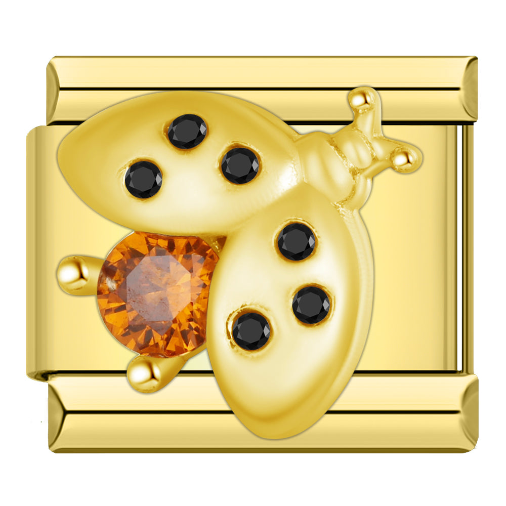 Charm Catarina Brillante (Dorado) - Italian Charms