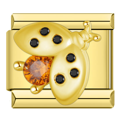 Charm Catarina Brillante (Dorado) - Italian Charms