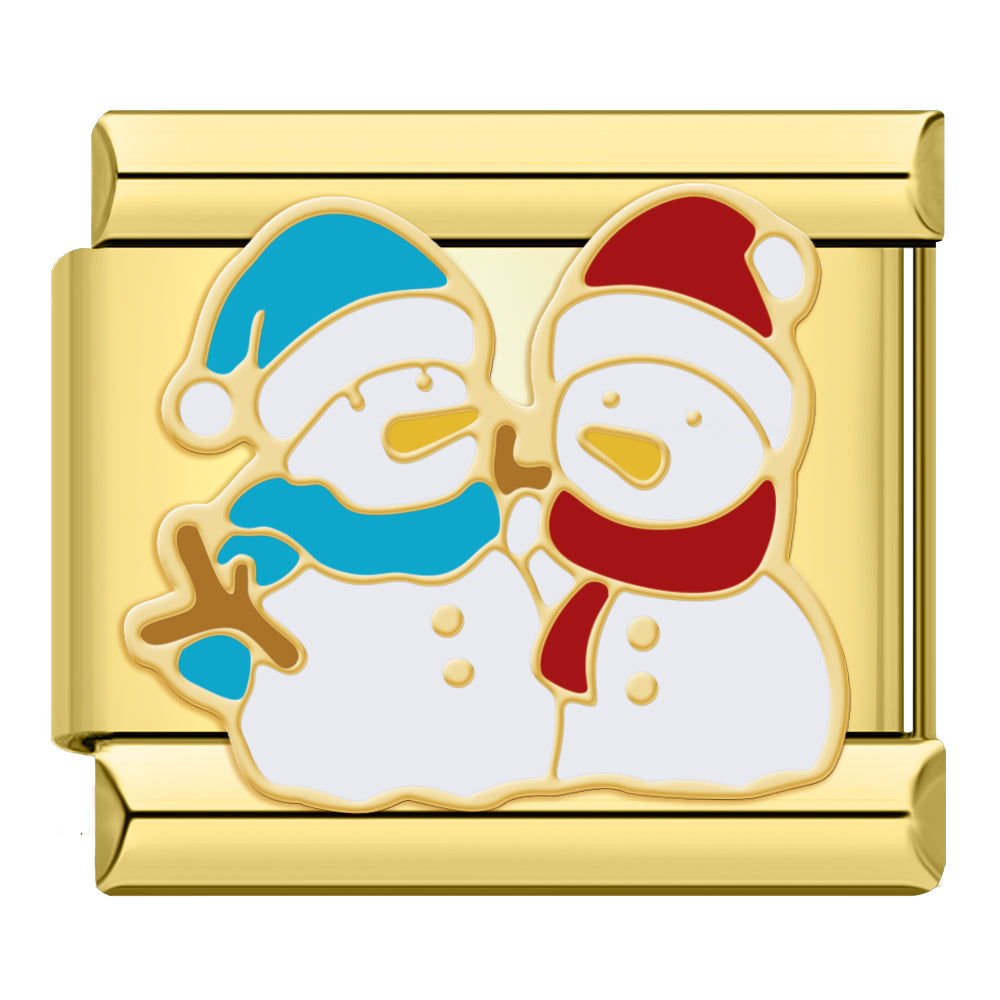 Charm Muñecos de Nieve (Pareja) - Italian Charms