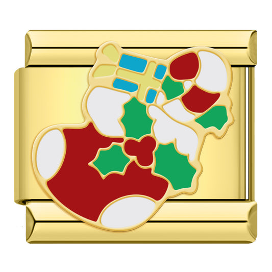 Charm Bota Navideña con Regalos - Italian Charms