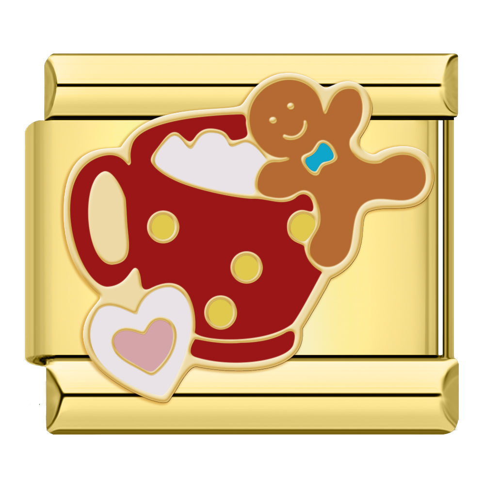Charm Taza de Chocolate con Galleta - Italian Charms