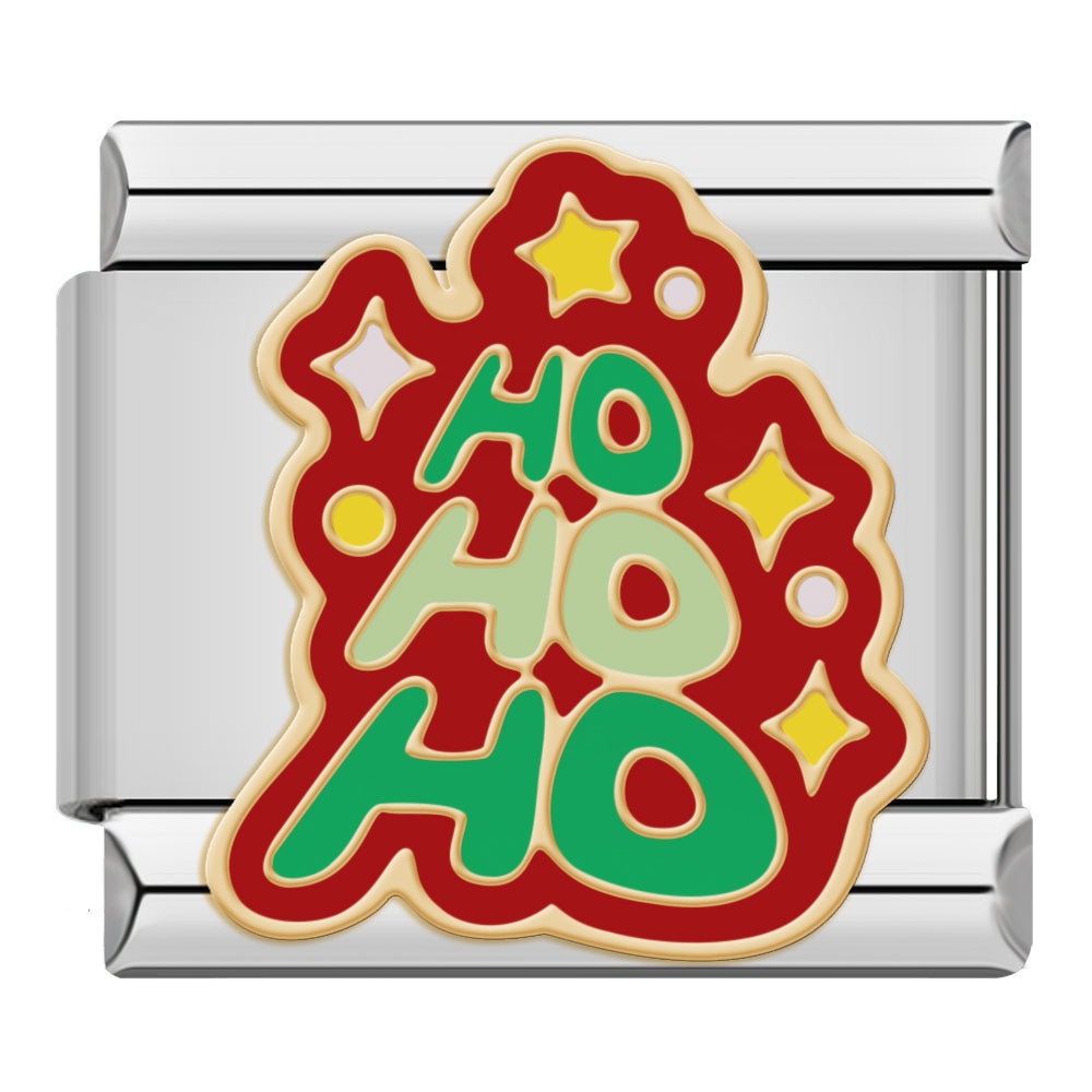 Charm Ho Ho Ho (Plateado) - Italian Charms