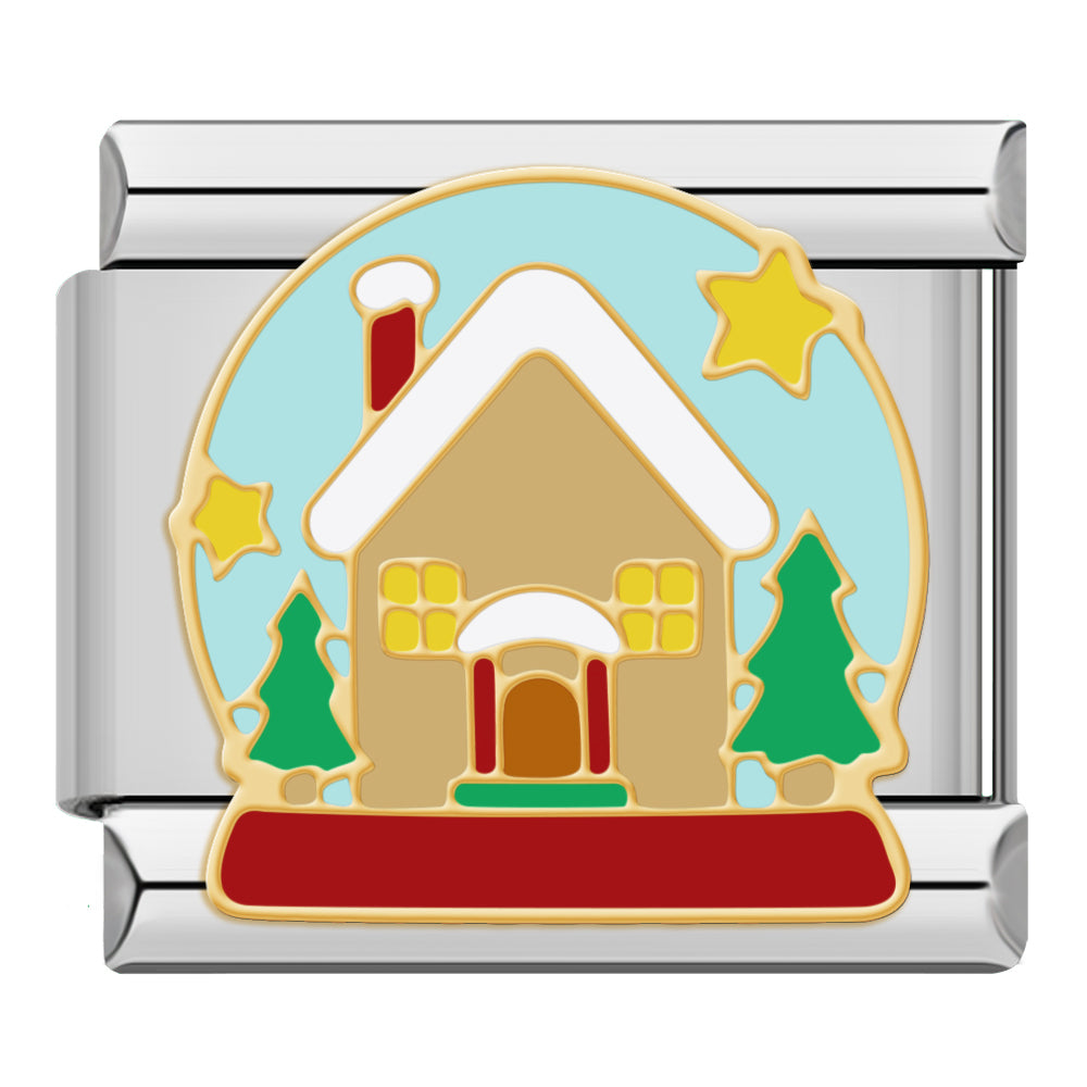 Charm Globo de Nieve Navideño - Italian Charms