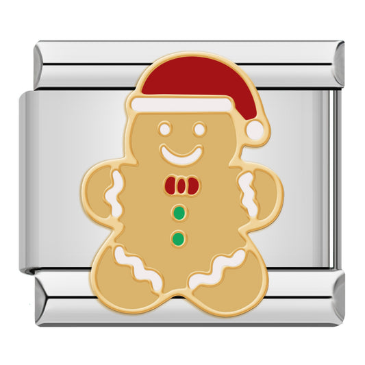 Charm Galleta de Jengibre con Gorro - Italian Charms