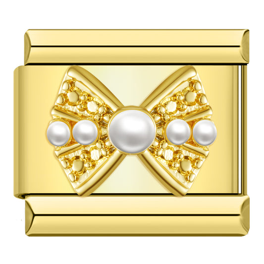 Charm Moño de Perlas - Italian Charms