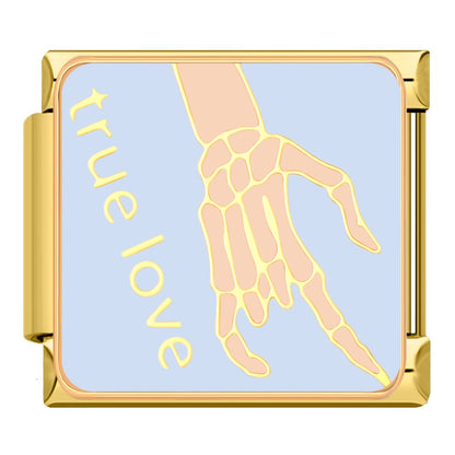 Charm True Love (Mano Esqueleto) - Italian Charms